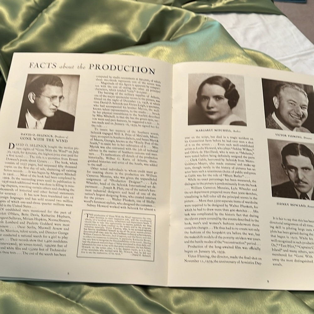 Gone With the Wind Movie Pamphlet Vintage reproduction 1999. - Picture 6 of 12